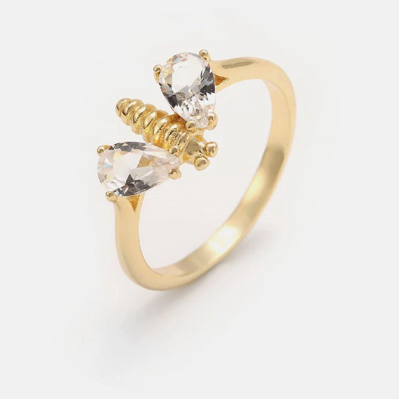 फ़ैशन प्यारी मधुमक्खी पशु अंगूठी