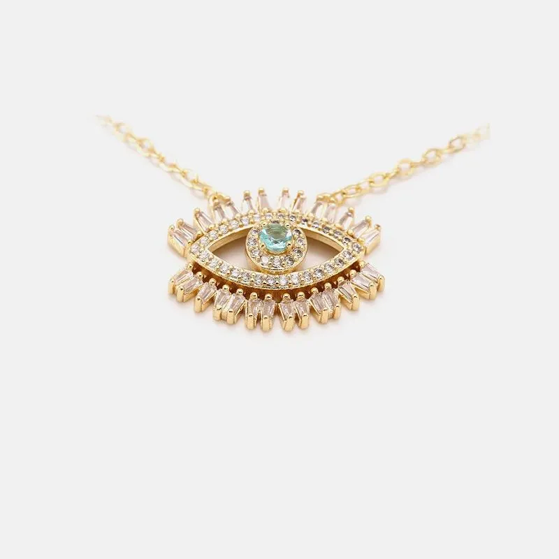 ग्लास ईविल आई पेंडेंट