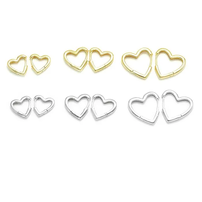 उच्च पॉलिश दिल की बाली