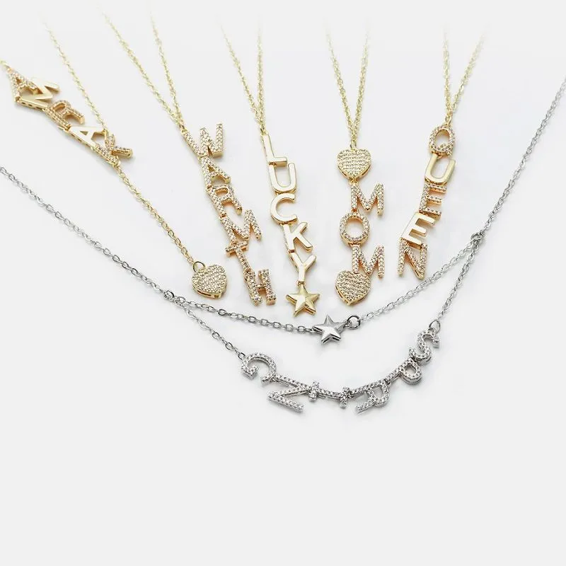 इनिशियल पेंडेंट क्यूबिक ज़िरकोनिया