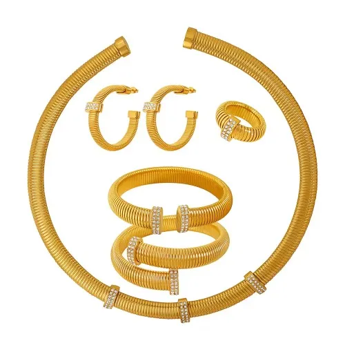 झुमके कॉलर आभूषण सेट